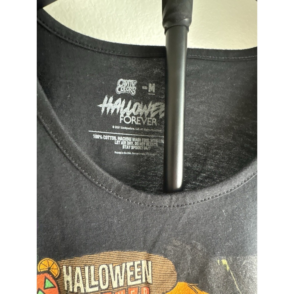Halloween Forever Camp Collection Womens M Black Tank Top Tiki Bar - Picture 3 of 10